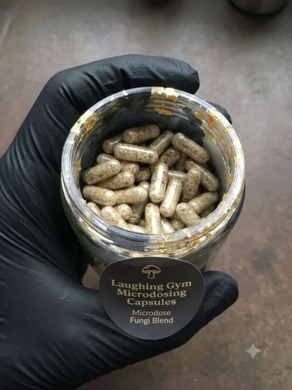 laughing gym cap 1 Where to buy Laughing Gym Mushroom Capsules Online Europe